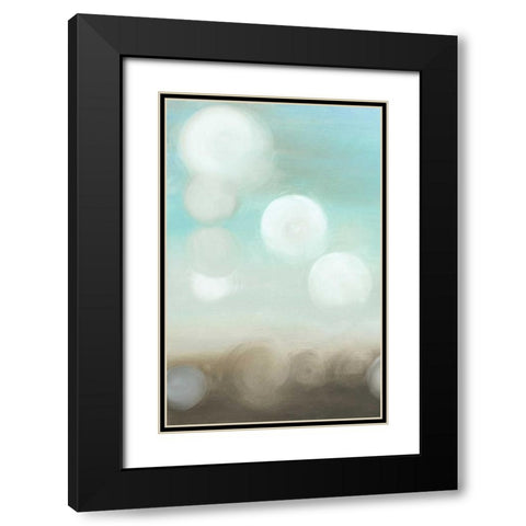 Dewdrops I Black Modern Wood Framed Art Print with Double Matting by Goldberger, Jennifer