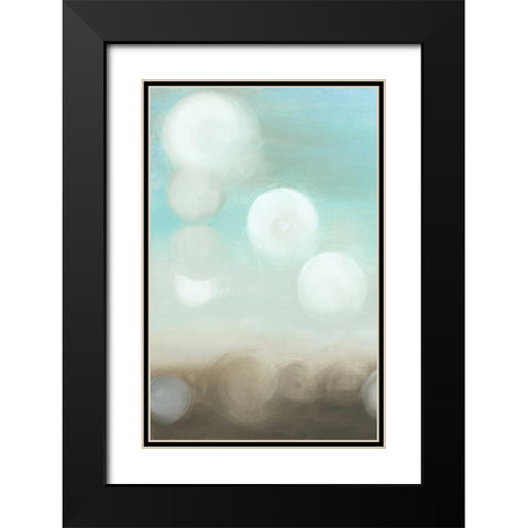 Dewdrops I Black Modern Wood Framed Art Print with Double Matting by Goldberger, Jennifer