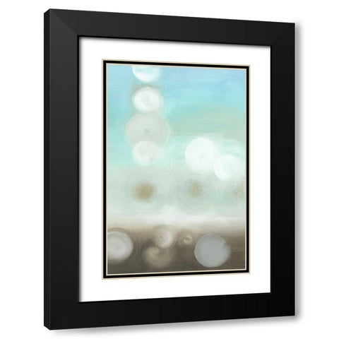 Dewdrops II Black Modern Wood Framed Art Print with Double Matting by Goldberger, Jennifer