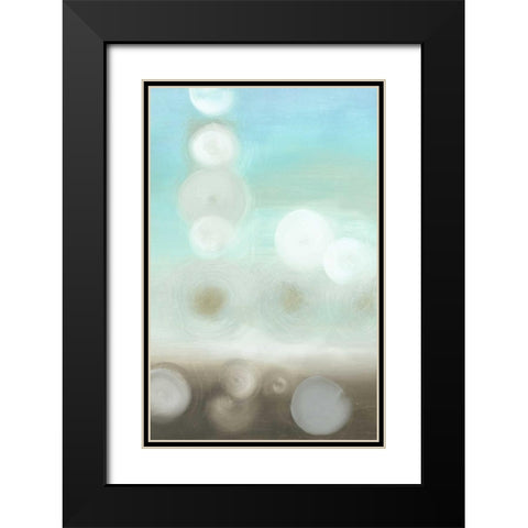 Dewdrops II Black Modern Wood Framed Art Print with Double Matting by Goldberger, Jennifer