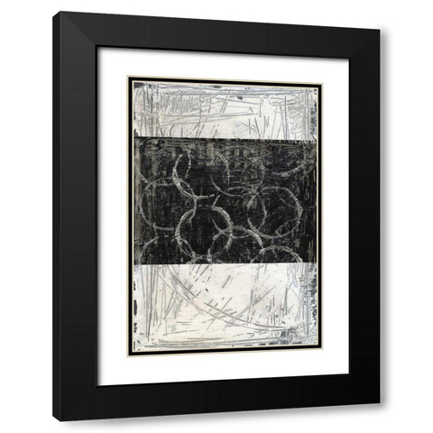 Kinetic Geometry I Black Modern Wood Framed Art Print with Double Matting by Harper, Ethan