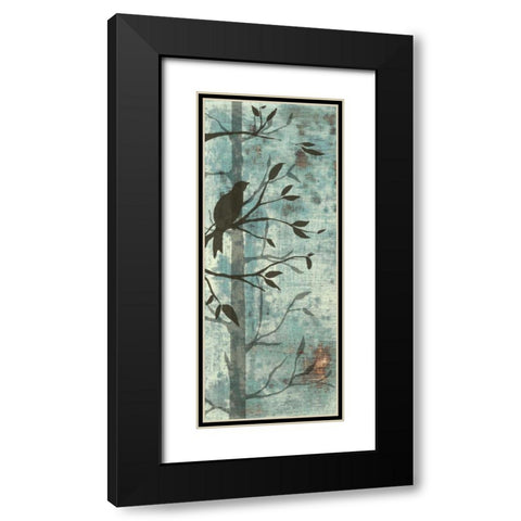 Whimsical Silhouette I Black Modern Wood Framed Art Print with Double Matting by Goldberger, Jennifer