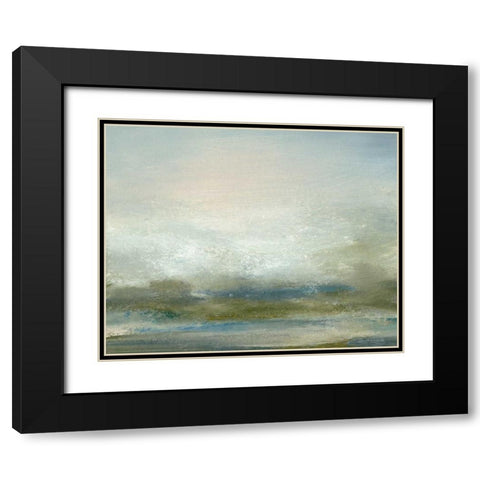 Sea I Black Modern Wood Framed Art Print with Double Matting by Gordon, Sharon
