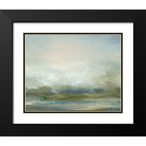 Sea I Black Modern Wood Framed Art Print with Double Matting by Gordon, Sharon