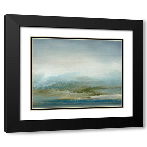 Sea II Black Modern Wood Framed Art Print with Double Matting by Gordon, Sharon