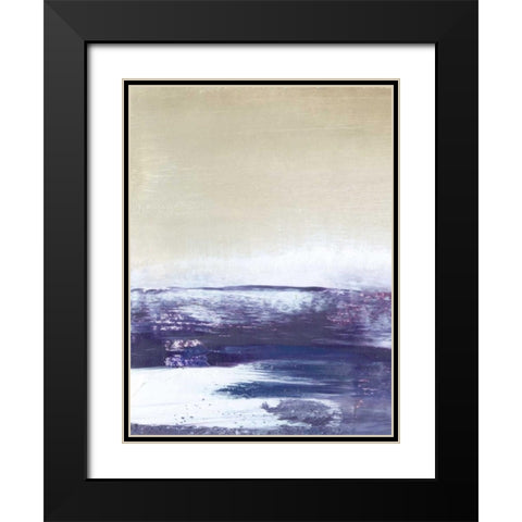 Amethyst Sea I Black Modern Wood Framed Art Print with Double Matting by Gordon, Sharon
