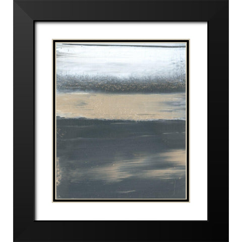 Glide I Black Modern Wood Framed Art Print with Double Matting by Gordon, Sharon
