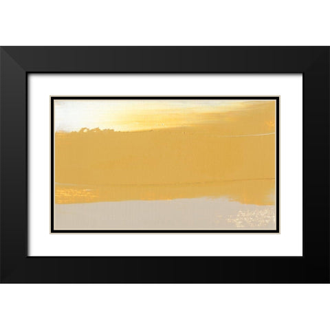 Glide III Black Modern Wood Framed Art Print with Double Matting by Gordon, Sharon