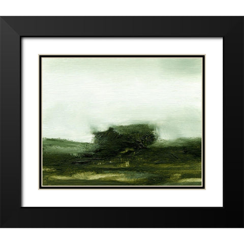 Verdant II Black Modern Wood Framed Art Print with Double Matting by Gordon, Sharon