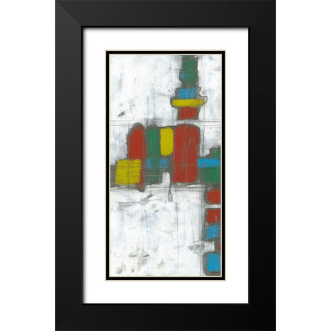 Building Blocks I Black Modern Wood Framed Art Print with Double Matting by Goldberger, Jennifer