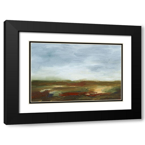 Farmland III Black Modern Wood Framed Art Print with Double Matting by Gordon, Sharon