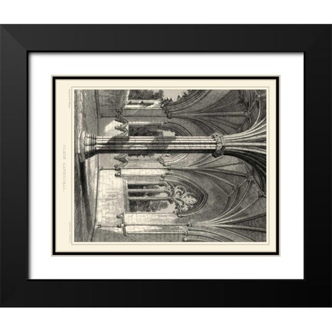 Gothic Detail III Black Modern Wood Framed Art Print with Double Matting by Billings, R. W.