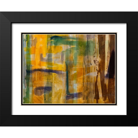 Intuition VI Black Modern Wood Framed Art Print with Double Matting by Jasper, Sisa