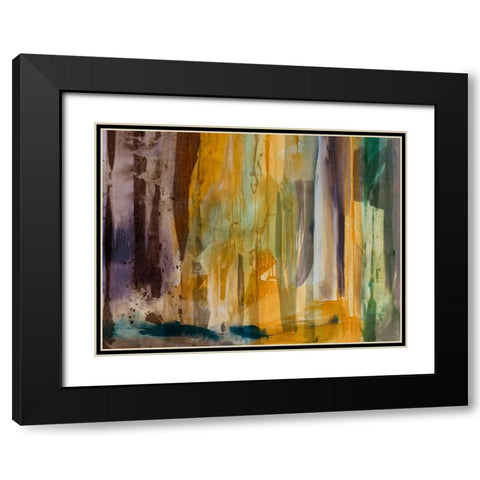 Intuition VIII Black Modern Wood Framed Art Print with Double Matting by Jasper, Sisa