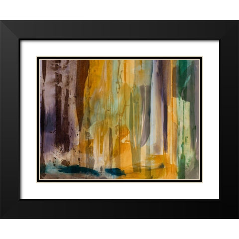 Intuition VIII Black Modern Wood Framed Art Print with Double Matting by Jasper, Sisa