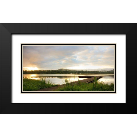 Studio View Black Modern Wood Framed Art Print with Double Matting by Head, Danny