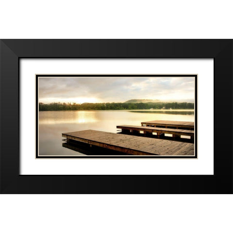 Pointing Toward the Sun Black Modern Wood Framed Art Print with Double Matting by Head, Danny