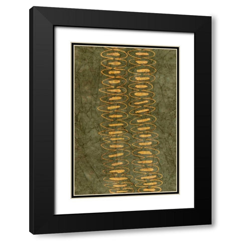 Primitive Patterns II Black Modern Wood Framed Art Print with Double Matting by Stramel, Renee W.
