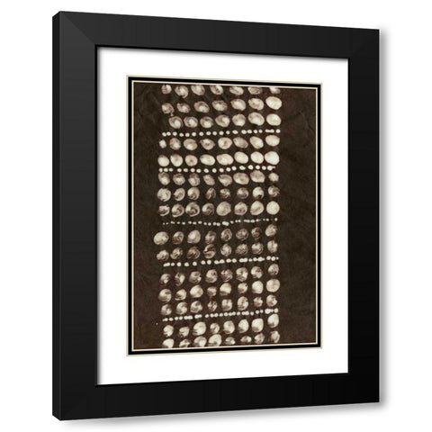 Primitive Patterns VIII Black Modern Wood Framed Art Print with Double Matting by Stramel, Renee W.