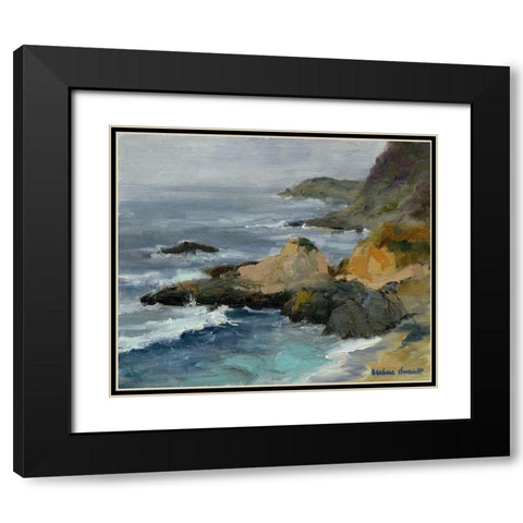 Bodega Head Black Modern Wood Framed Art Print with Double Matting by Chenault, Barbara