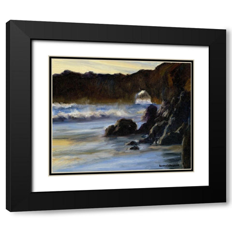 Sunset on Santa Cruz Black Modern Wood Framed Art Print with Double Matting by Chenault, Barbara