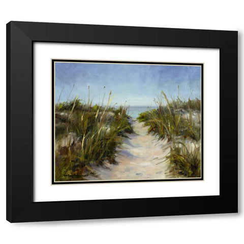 Seagrass and Sand Black Modern Wood Framed Art Print with Double Matting by Chenault, Barbara