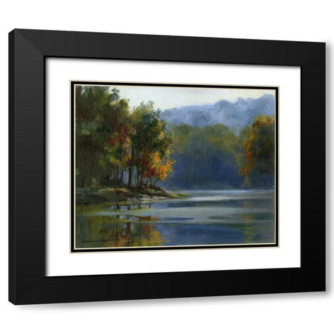 Morning Haze Black Modern Wood Framed Art Print with Double Matting by Chenault, Barbara