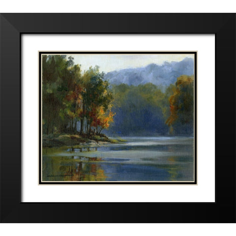 Morning Haze Black Modern Wood Framed Art Print with Double Matting by Chenault, Barbara