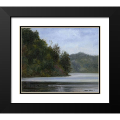 Quiet Solitude Black Modern Wood Framed Art Print with Double Matting by Chenault, Barbara