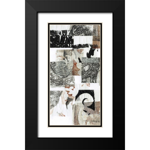 Reconstructed II Black Modern Wood Framed Art Print with Double Matting by Goldberger, Jennifer