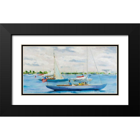 Fun and Lala Black Modern Wood Framed Art Print with Double Matting by Crain, Curt