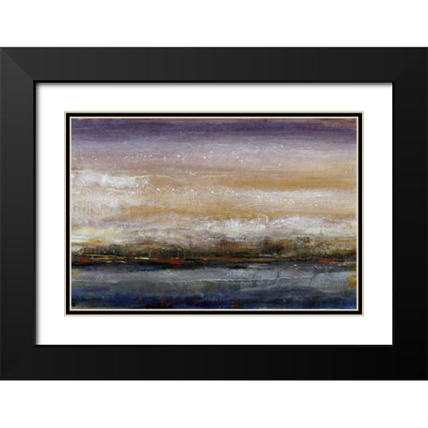 Water Flow I Black Modern Wood Framed Art Print with Double Matting by OToole, Tim