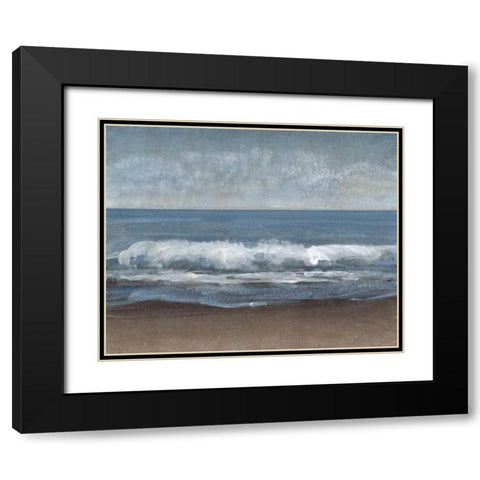 Lingering Grey I Black Modern Wood Framed Art Print with Double Matting by OToole, Tim