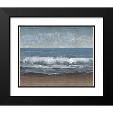 Lingering Grey I Black Modern Wood Framed Art Print with Double Matting by OToole, Tim