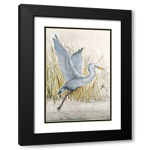 Heron Sanctuary I Black Modern Wood Framed Art Print with Double Matting by OToole, Tim