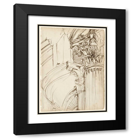 Architects Sketchbook I Black Modern Wood Framed Art Print with Double Matting by Harper, Ethan