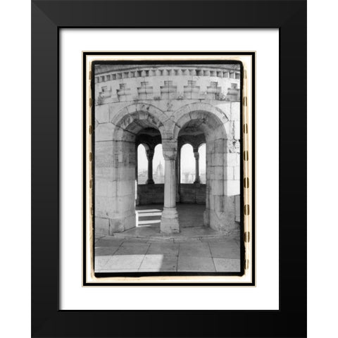 Fishermans Bastion I Budapest Black Modern Wood Framed Art Print with Double Matting by DeNardo, Laura