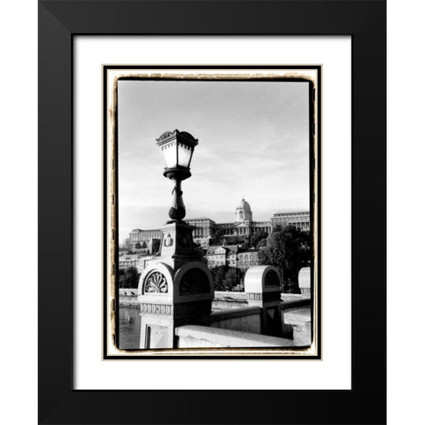 Steps to Fishermans Bastion Black Modern Wood Framed Art Print with Double Matting by DeNardo, Laura