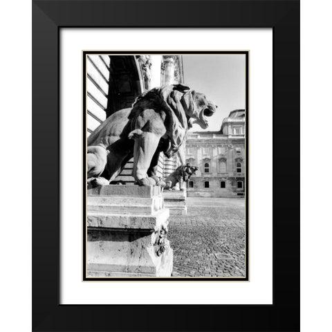 Standing Guard Royal Palace Black Modern Wood Framed Art Print with Double Matting by DeNardo, Laura