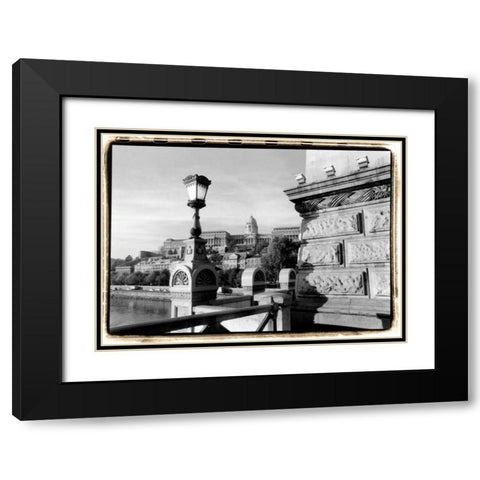 View of the Royal Palace, Budapest Black Modern Wood Framed Art Print with Double Matting by DeNardo, Laura