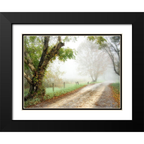 Feel the Silence Black Modern Wood Framed Art Print with Double Matting by Head, Danny