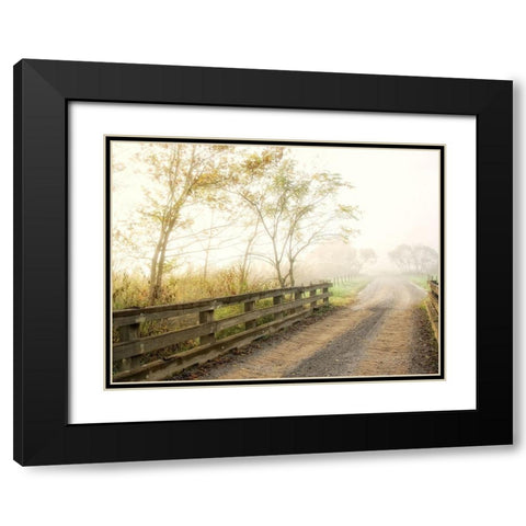 Crossing Over Black Modern Wood Framed Art Print with Double Matting by Head, Danny
