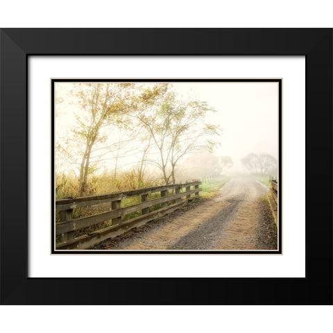 Crossing Over Black Modern Wood Framed Art Print with Double Matting by Head, Danny