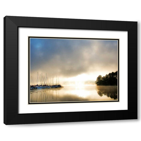 Breaking Through I Black Modern Wood Framed Art Print with Double Matting by Head, Danny