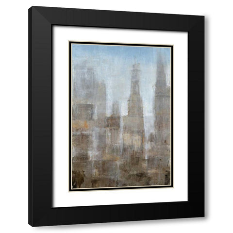 City Midst II Black Modern Wood Framed Art Print with Double Matting by OToole, Tim