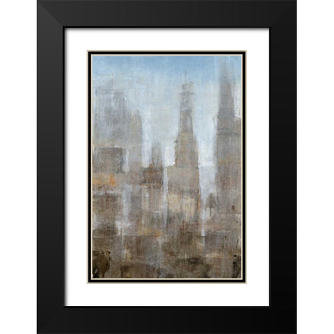 City Midst II Black Modern Wood Framed Art Print with Double Matting by OToole, Tim