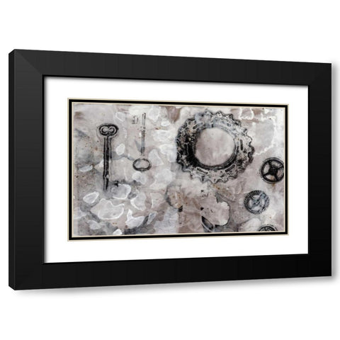 Juxtaposition I Black Modern Wood Framed Art Print with Double Matting by Goldberger, Jennifer