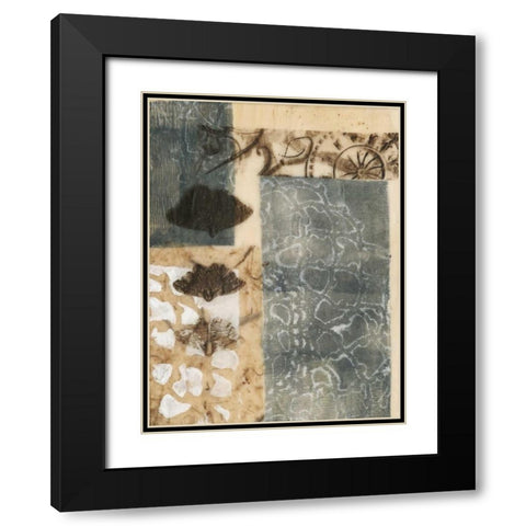 Ginkgo Fossil I Black Modern Wood Framed Art Print with Double Matting by Goldberger, Jennifer