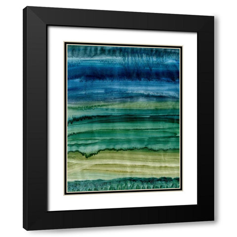 Merging IV Black Modern Wood Framed Art Print with Double Matting by Harper, Ethan