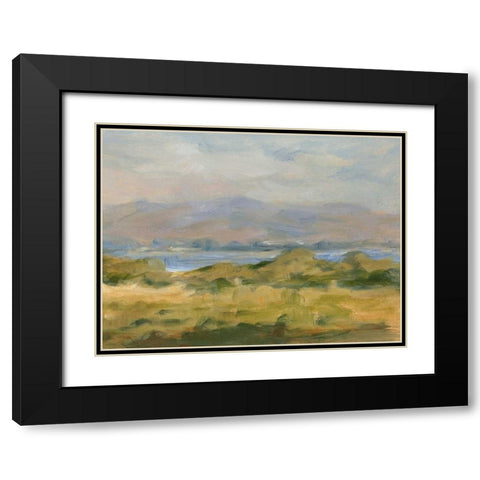 Impasto Landscape VI Black Modern Wood Framed Art Print with Double Matting by Harper, Ethan